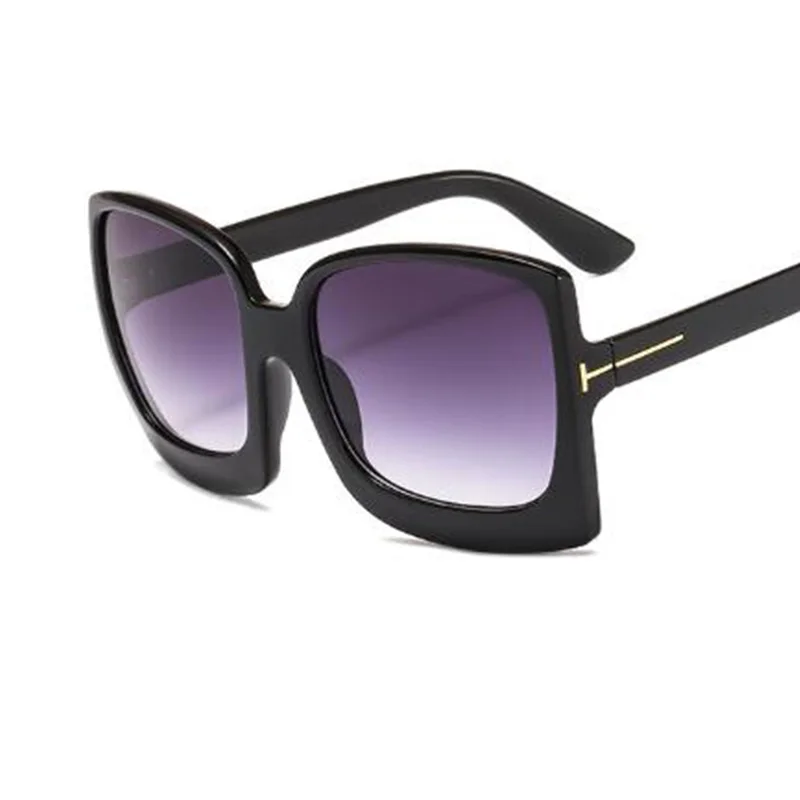 Большие Винтажные Солнцезащитные очки женские классические пластиковые