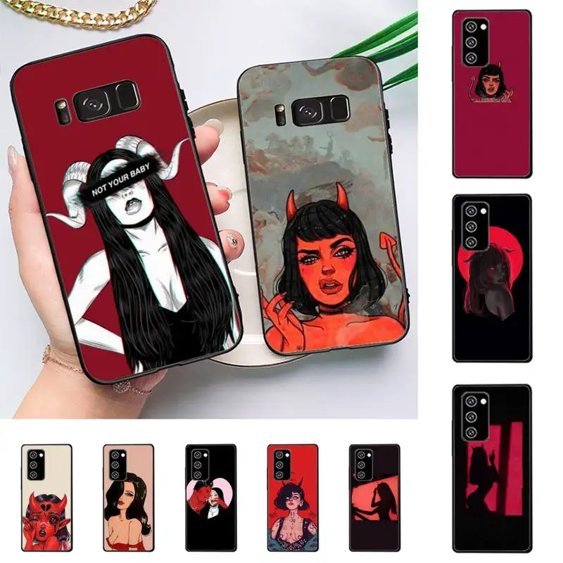 

Sexy Devil Woman Phone Case For Samsung Galaxy Note 10Pro 20ultra cover for note 20 note10lite M30S