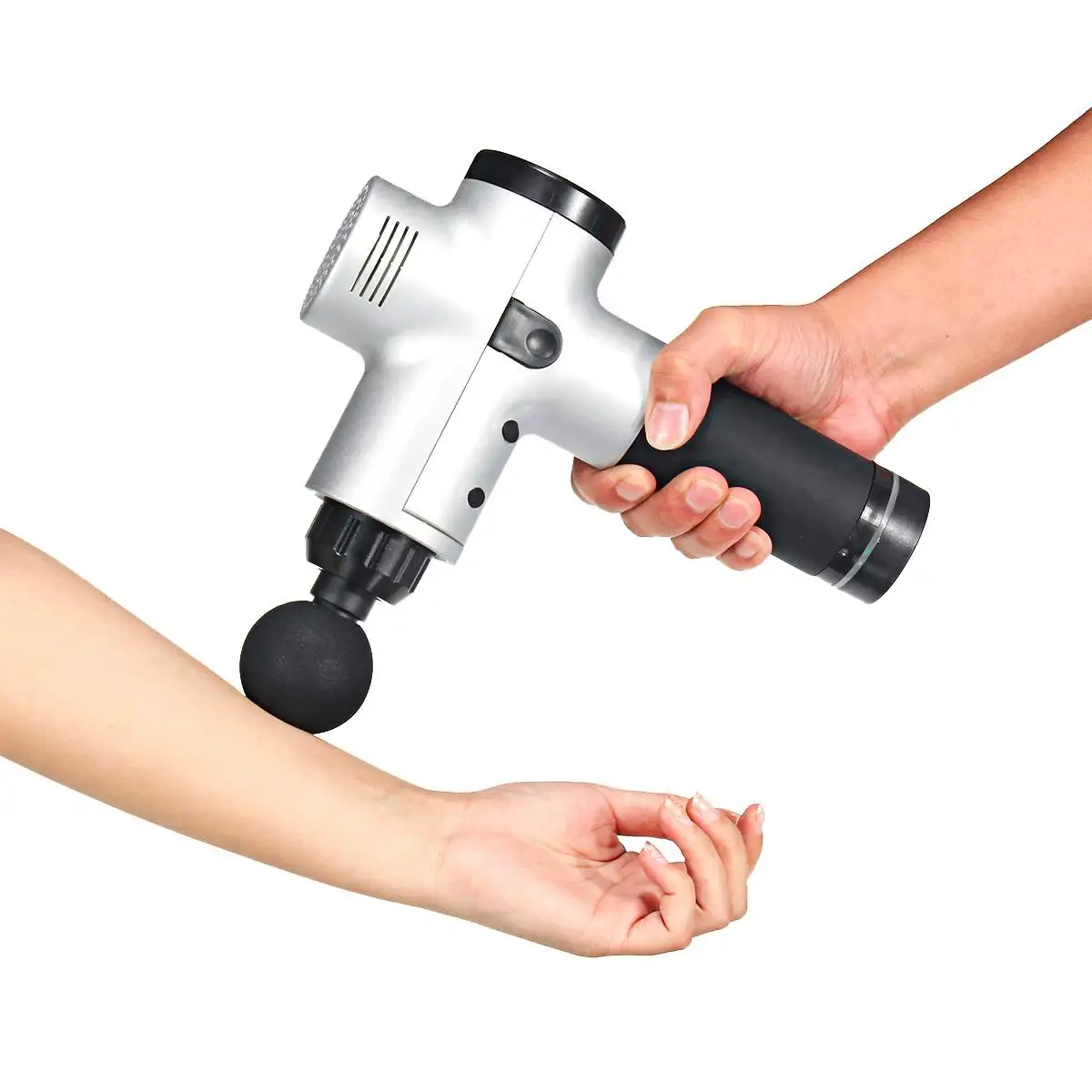 Массажный пистолет для глубоких тканей ударный Массажер мышц с сенсорным