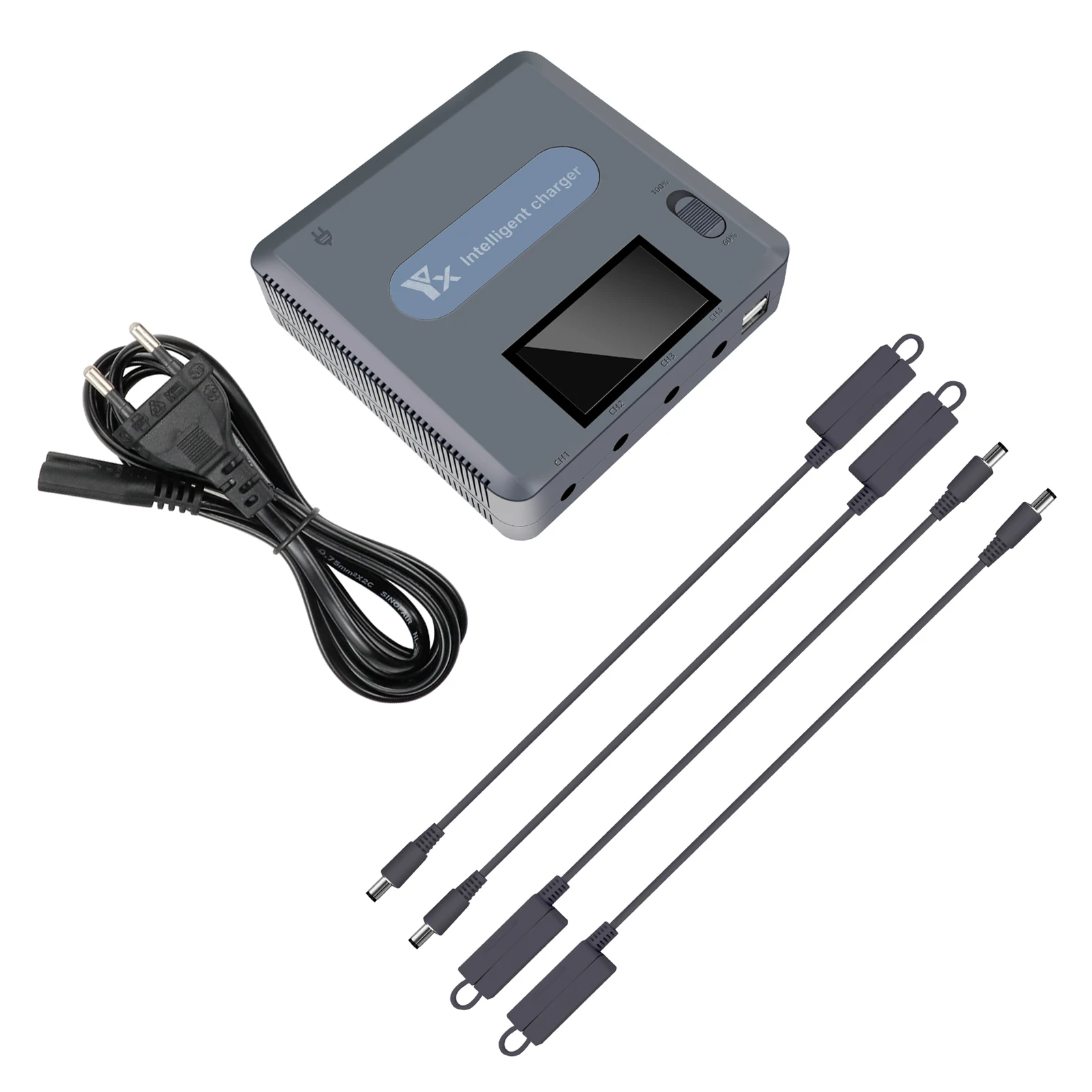 

Multi Protection Battery Charger LCD Display 2 USB Ports Hub Drone Accessories Remote Controller Phone Fit For DJI Mavic Air 2S