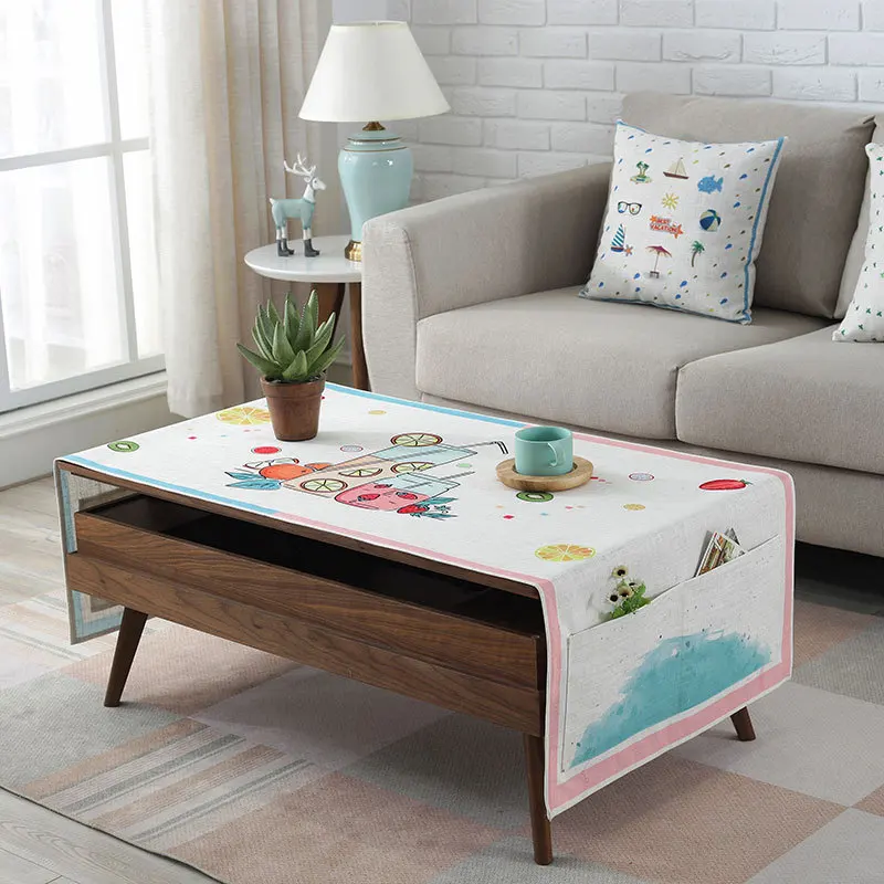 Северное растение водонепроницаемая кофейная скатерть для гостиной