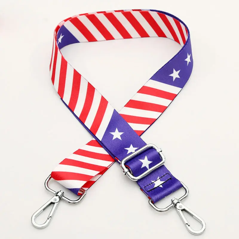 Trendy Design Stripe Stars Shoulder Ribbon of Women Bags Digital Printed Floral Straps Replace Backpack's | Багаж и сумки