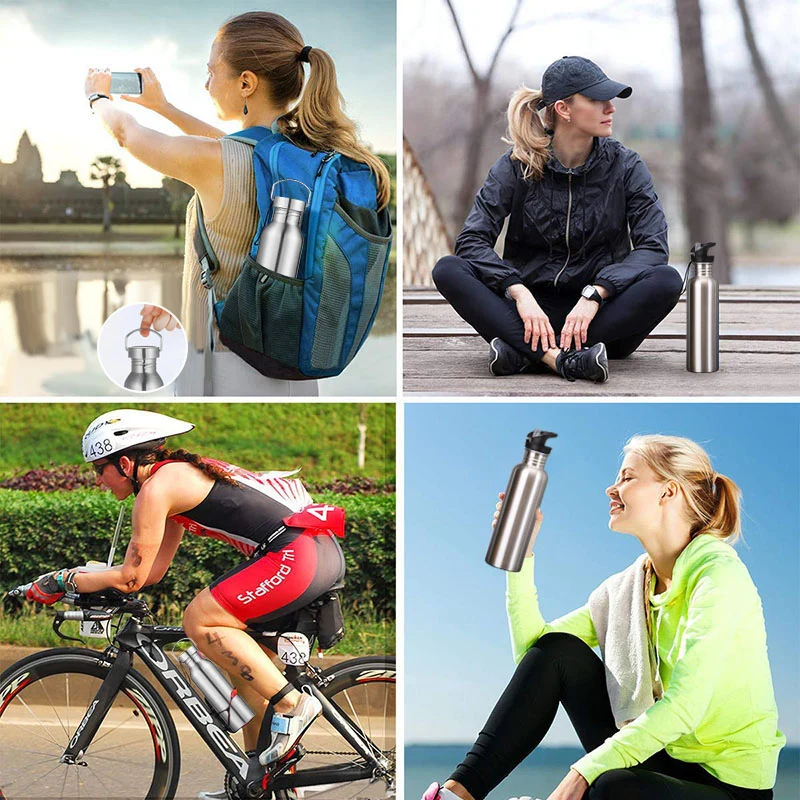 

Stainless Steel Sports Water Bottle Cold Water Bottle Gym Cycling Hiking Bottle Drinkware 500/750/1000ml DFDS889