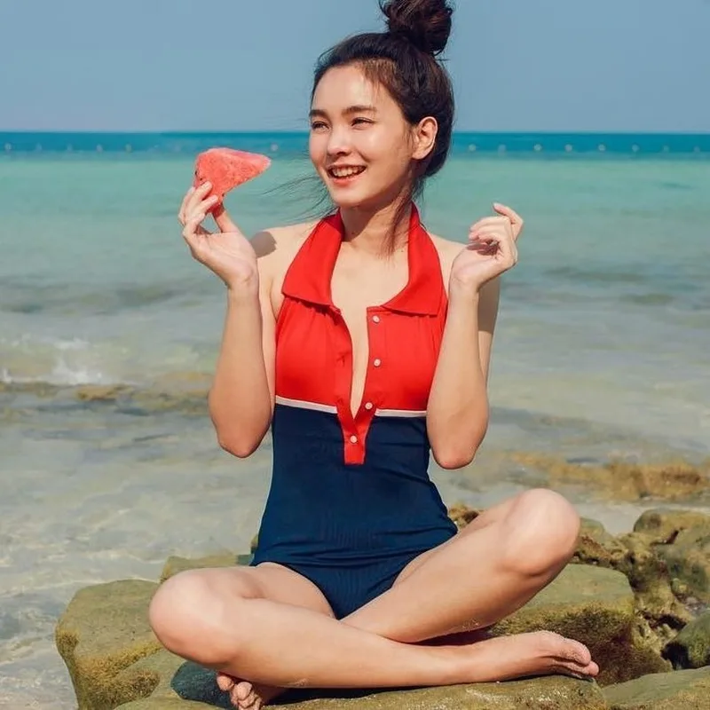 

Swimwear Women One Piece Swimming Suits Swimsuit Female Beach Wear Swim Dresses Bathing Suit Women Swimsuit for Girls Monokini