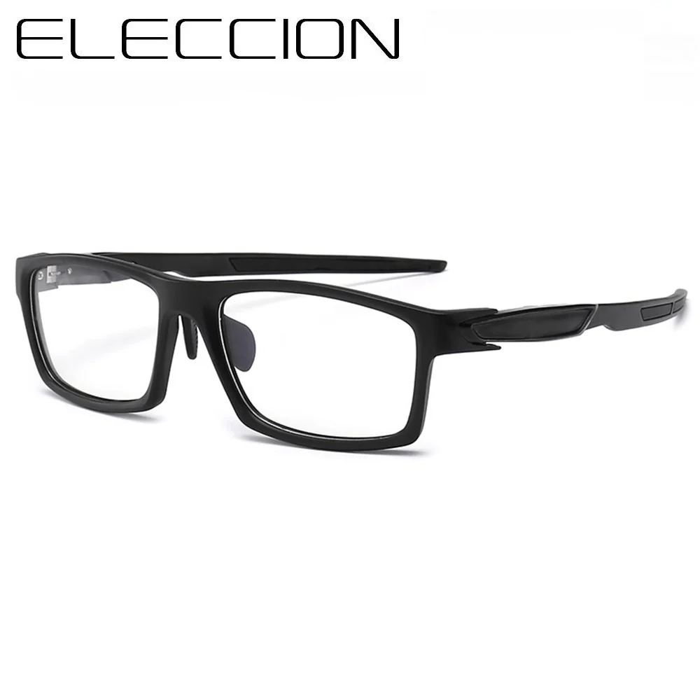 TR90 очки по рецепту мужские спортивные для близорукости квадратная полная оправа