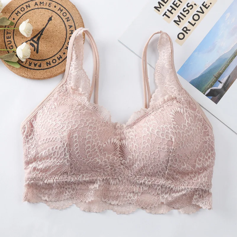 

Sexy Lingerie Lace Tops Women Camisoles Lace Straps Gathering Intimates Females Underwear Beauty Back Tank Top Crop Tops Fashion