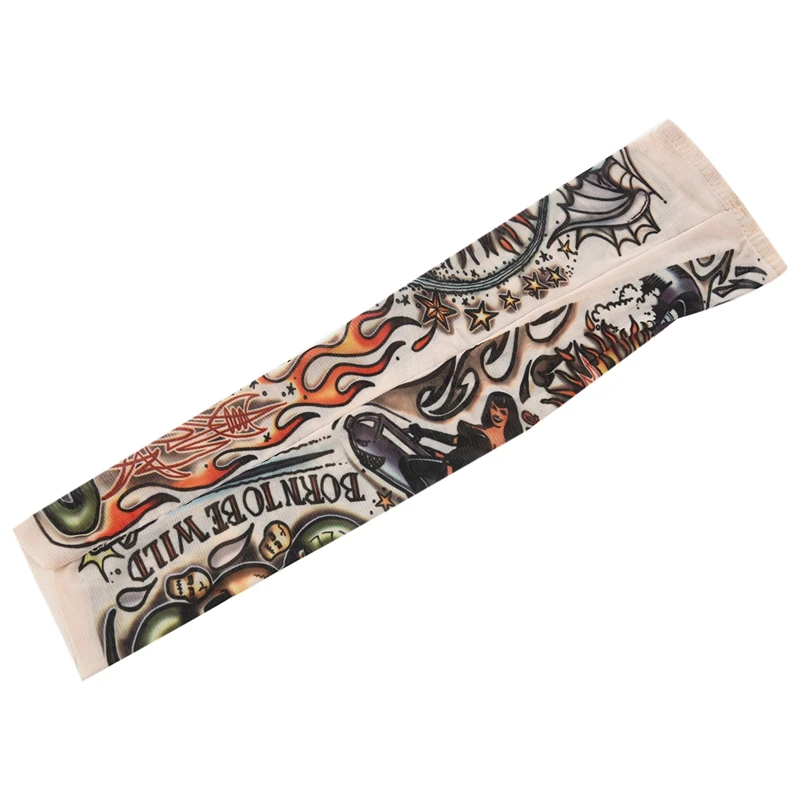 ASDS-Heart Skull эластичные Временные татуировки рукава чулок для детей | Аксессуары