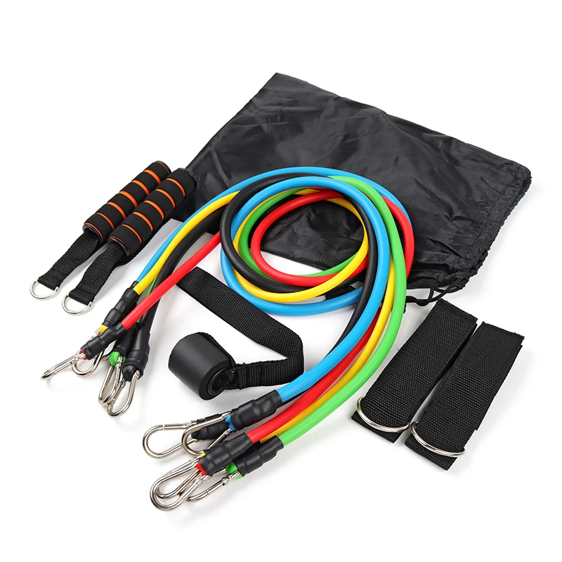 11 шт./компл. Резистентные резинки тренировочная трубка для тренировок резиновые