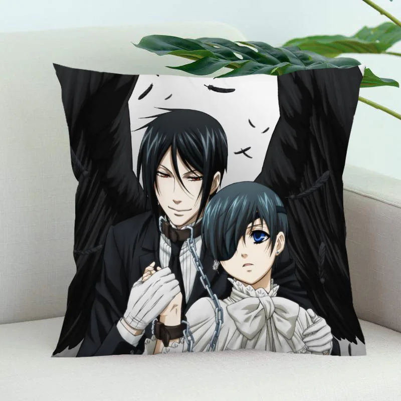 Ботинки в стиле аниме Темный дворецкий декоративная Свадебные наволочки