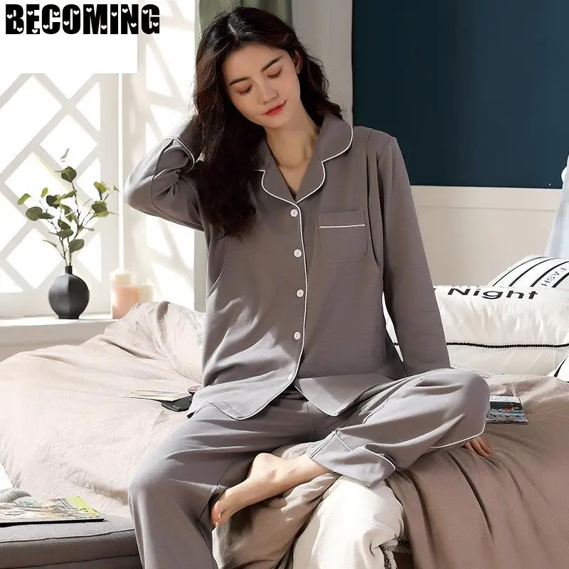 Осенняя Пижама для беременных пижама грудного вскармливания женщин кормящих