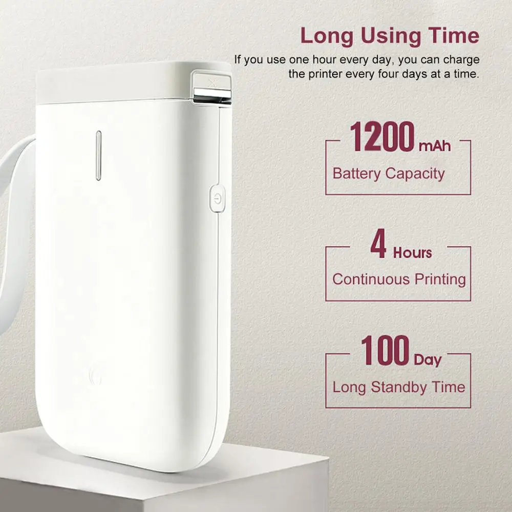 Портативный термопринтер для этикеток ручной ценовой принтер наклеек с