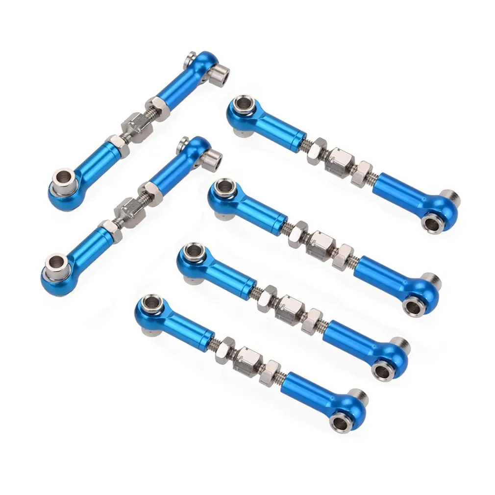 

6pcs Aluminium Alloy Servo Linkage Pull Rod for HSP Redcat ZD Racing Hpi LRP for Wltoys Drift Car Monster Truck Buggy