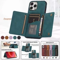 slim luxury leather stand case wallet cards cover for iphone 13 12 11 pro 6 7 8 plus se 2020 xs max xr