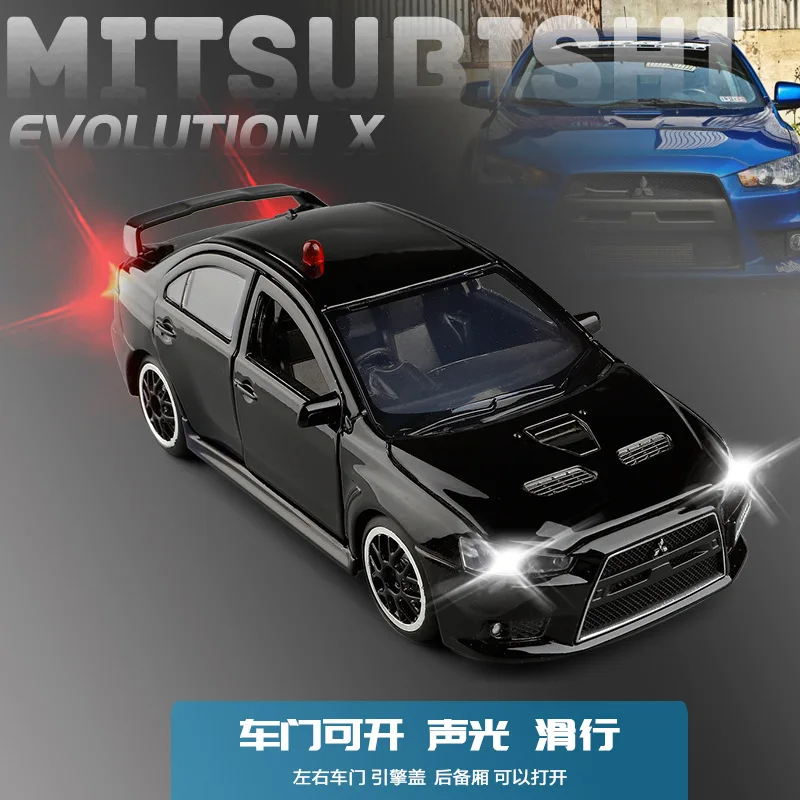 Реалистичная сирена для полицейского автомобиля Mitsubishi EVO Lancer 9 в масштабе
