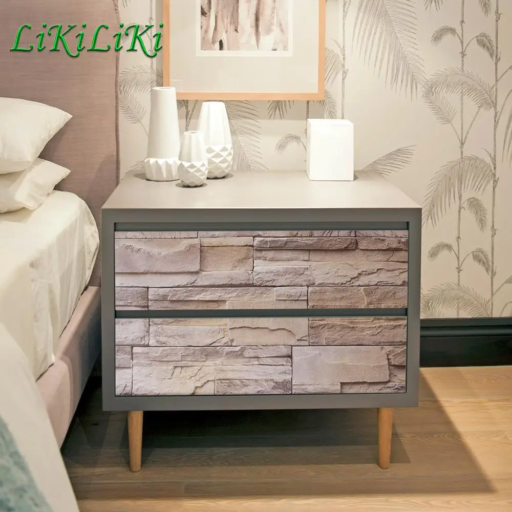 

Emulation Stone Peel And Stick Wallpaper Vinyl Self-adhesive 3D Brick Stickers For Bedroom Living Room Cupboard Decal Home Decor