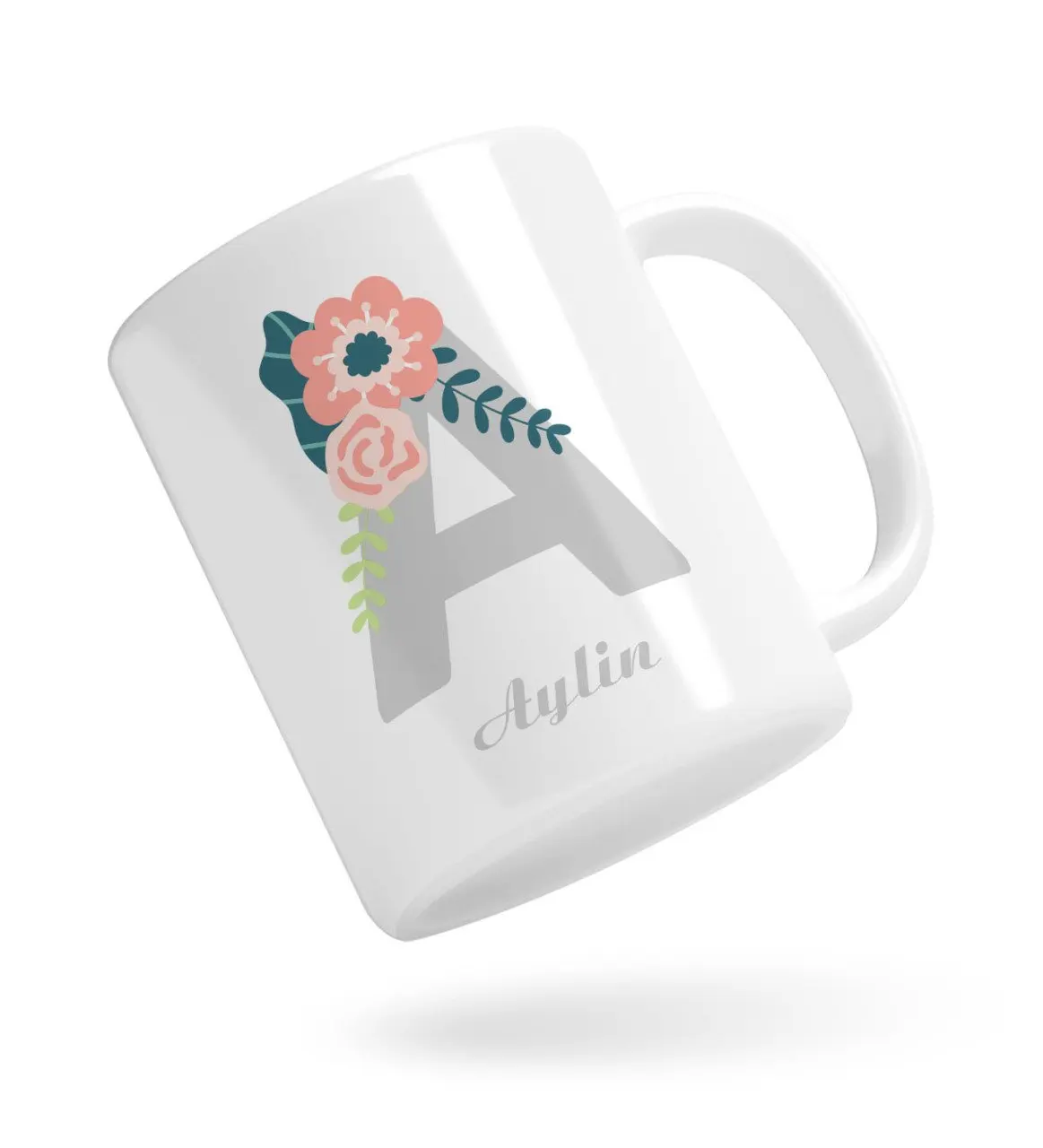 

С персональными буквами и название дизайна белая кружка Bardak-3