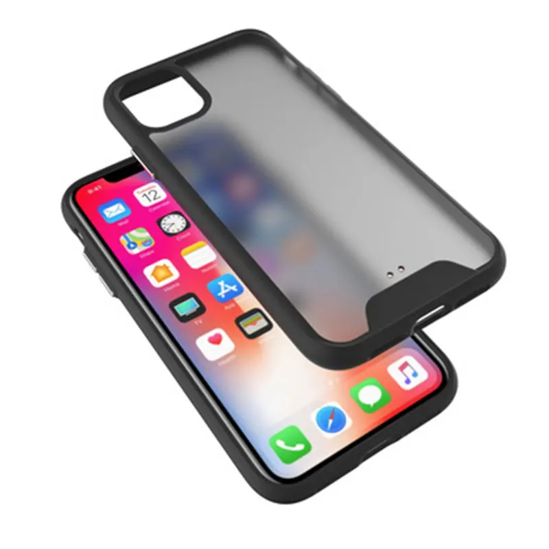 Высококачественный полупрозрачный ТПУ ПК мобильный телефон чехол анти-осенний