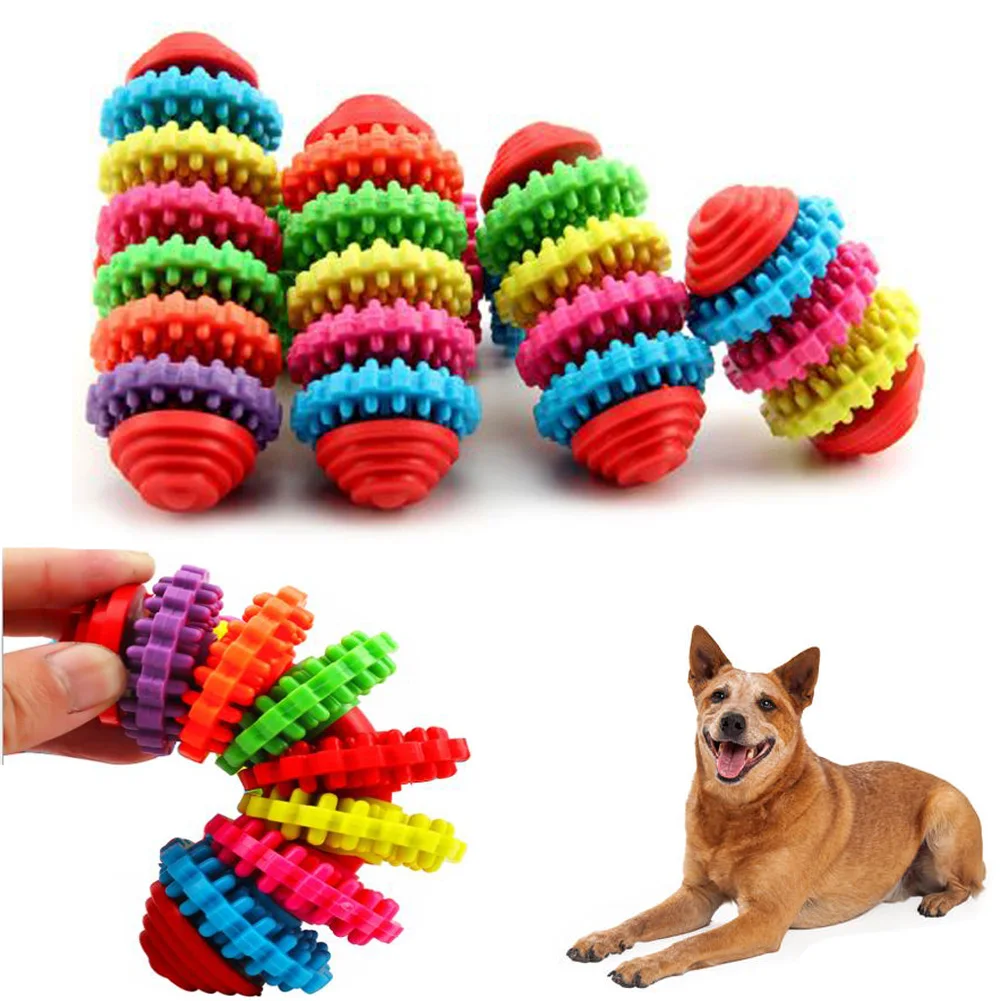 

Health Durable Gear Gums Teething Teeth Rubber Pet Cat Dog Toys Pet Dog Puppy Dental Pet Supplies Chew Toys for Large Small Dogs
