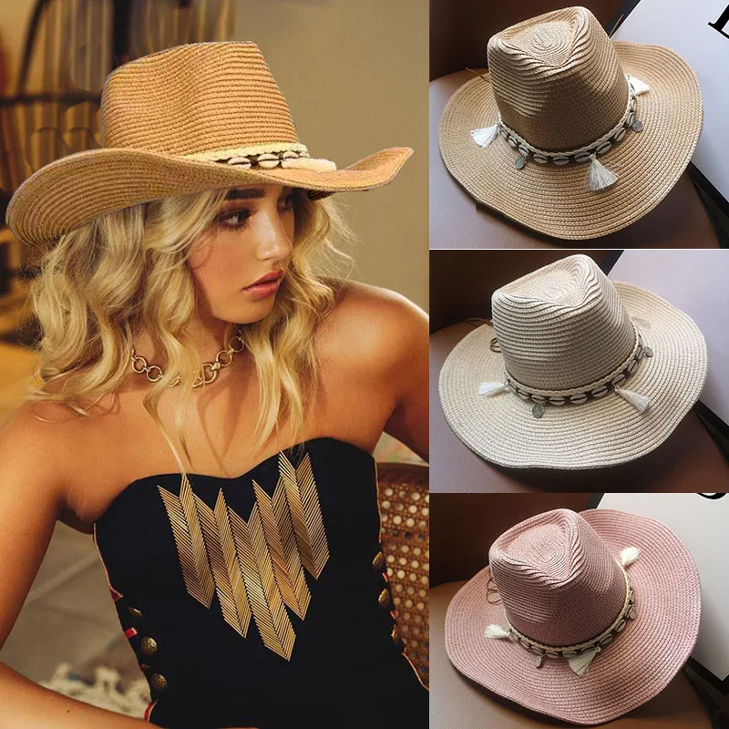 Шляпа от солнца HT257 с лентой в стиле унисекс Повседневная Панама для отпуска