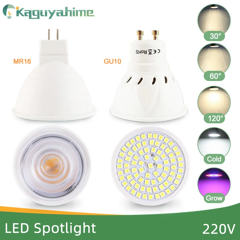 

Kaguyahime Dimmable LED Spotlight Led Lamp MR16 E27 GU10 GU5.3 MR11 6W 7W 8W 220V DC 12V Spot LED Bulb Light Lampada Bombillas