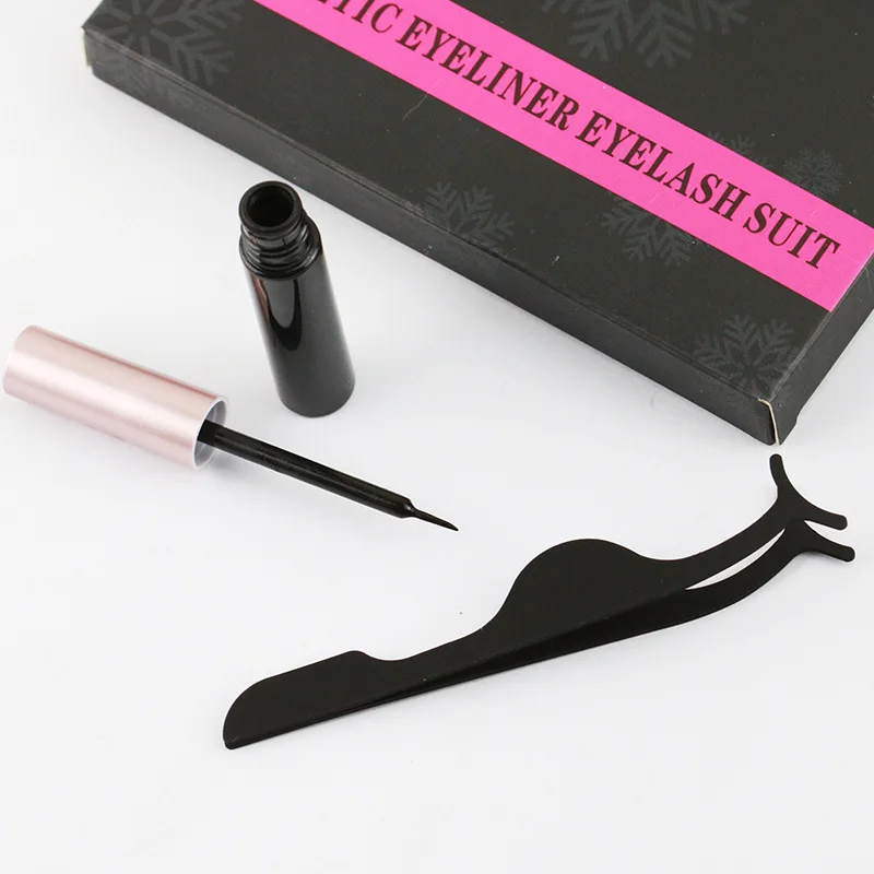 

3 Pairs Magnetic Lashes With Magnetic Eyeliner False Eyelashes Kit No Glue Waterproof Liquid Eyeliner