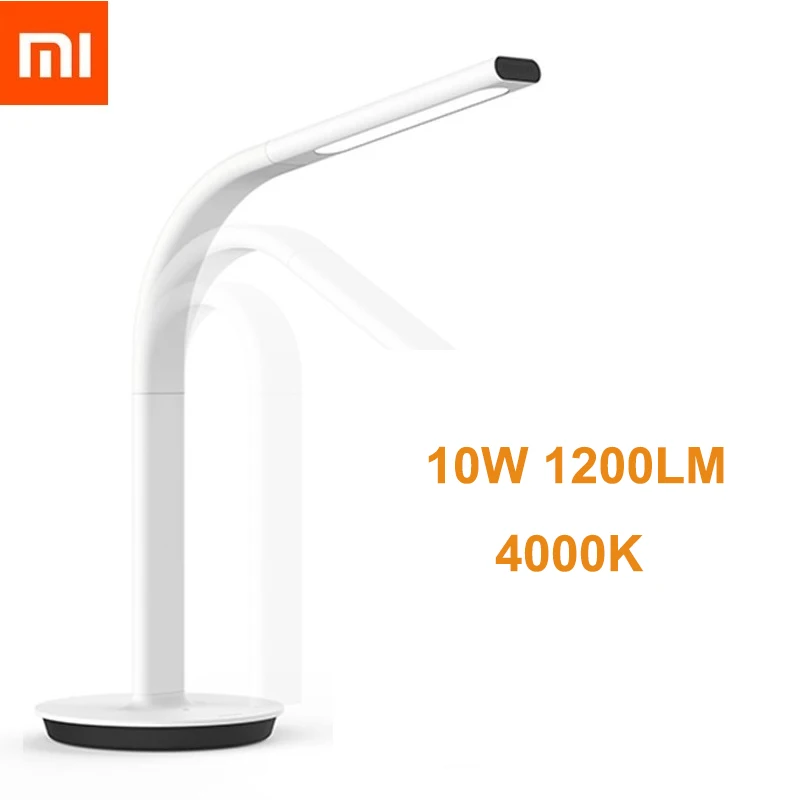 10w Xiaomi Mijia Mi умная Светодиодная настольная лампа, настольная лампа с затемнением, лампа для чтения с поддержкой Wi-Fi, работает с Alexa Mi Home APP, дистанционное управление - Цвет: 10w