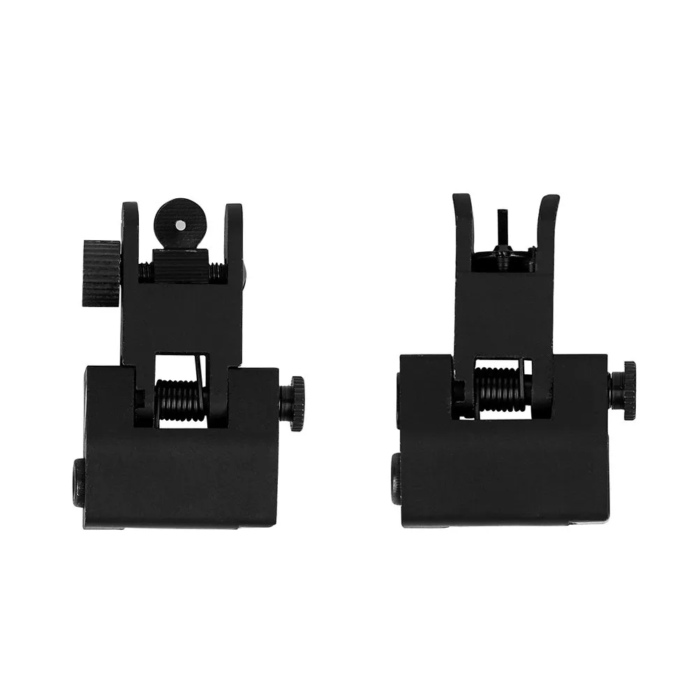 Flip Up Sights Hunting Front Rear Backup Fold Iron for the AR-15/M4/With Adjust tool | Спорт и развлечения