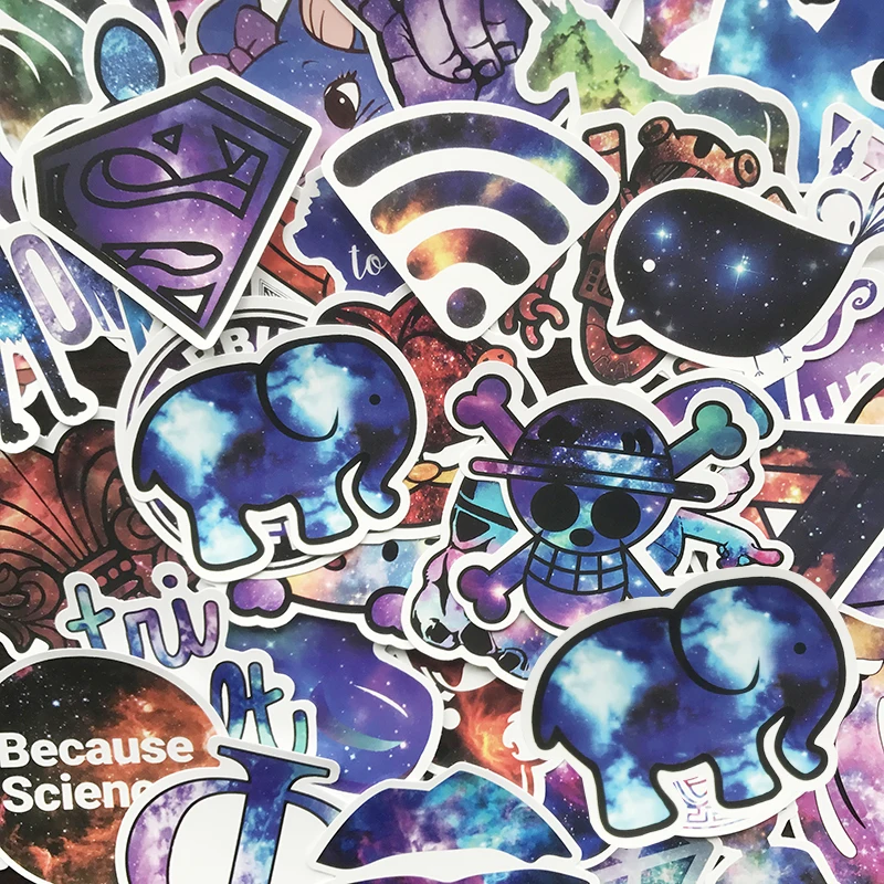 50 шт./упаковка наклейки для скейтборда ноутбука гитары холодильника|Наклейки