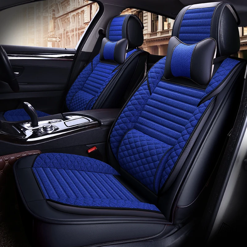 Полностью покрывающий чехол из искусственной кожи для автомобильных сидений