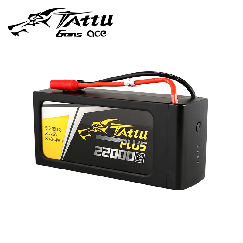 Умный аккумулятор TATTU PLUS 22000 мАч 25C 22 2 в 6S1P FPV Lipo с разъемом AS150 для