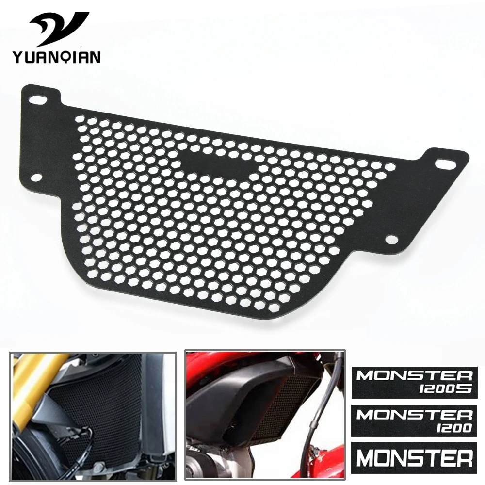 Motorcycle Radiator Grille Guard Cover For Ducati Monster 1200 S/R Oil Cooler 1200S 1200R 2020 2019 2018 2017 | Автомобили и
