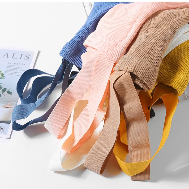 Детские подтяжки колготки на весну и осень милые однотонные Обтягивающие