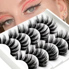 Ресницы Накладные 3D из норки густые длинные, 5 пар