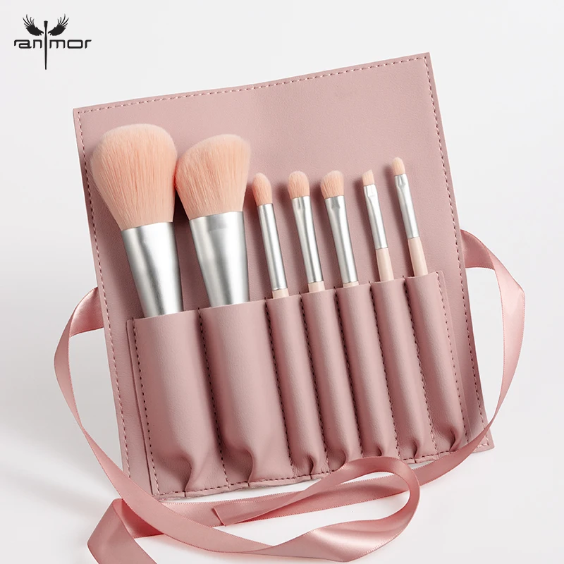 

Anmor 7Pcs/Lot Makeup Brushes Set For Powder Contour Eyeshadow Concealer Eye Foundation Make Up Brush With Bag Cosmetics Tools