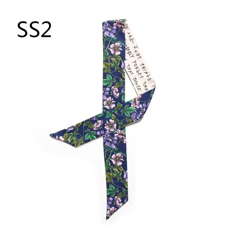 Классический шарф с принтом в стиле ретро новый маленький шелковый для женщин