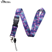 yimuba tropical rainforest keychain lanyards for key name badge holder hawaiian style mobile phone rope neck straps accessories
