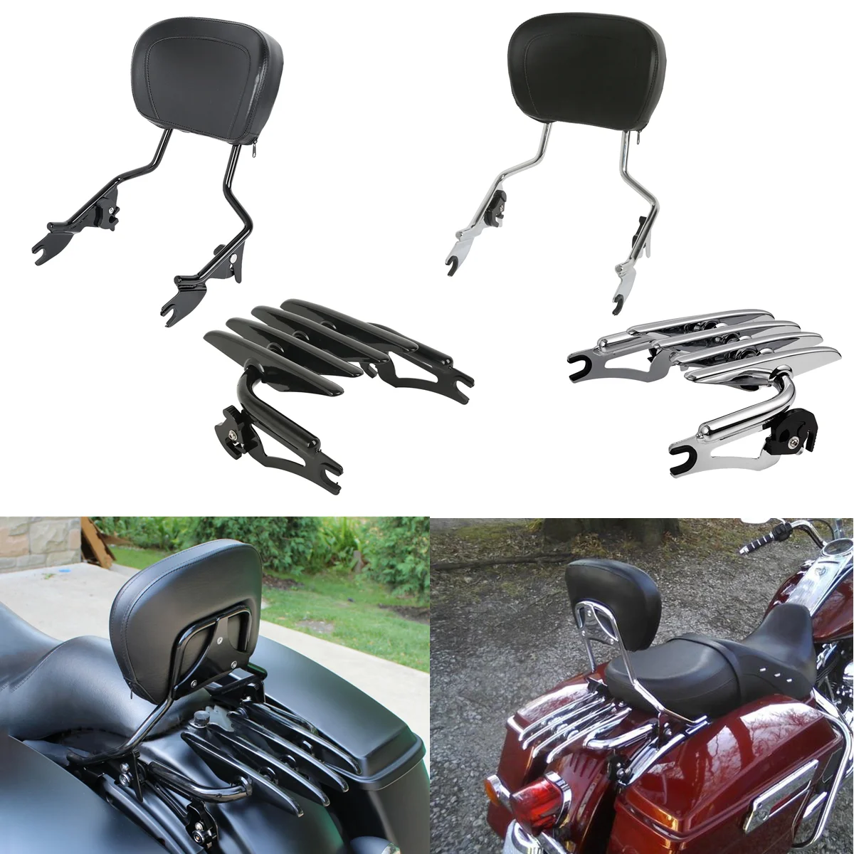 Съемная подставка для мотоцикла багажная стойка Harley Touring Road King Electra Street Glide CVO Custom