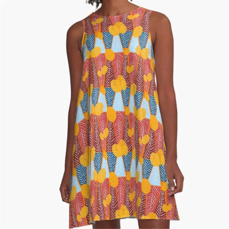 

Fashion Women summer dresses Dual State pattern Printed A-Line Boho Dress for women harajuku Sexy ladies mini short beach dress