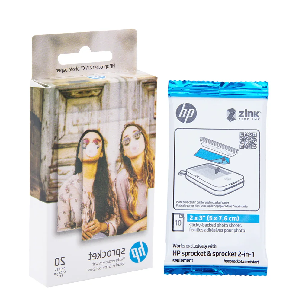 Фотобумага Unismar Zink с липкой подложкой 5 коробок для фотографий HP со звездочками 2x3