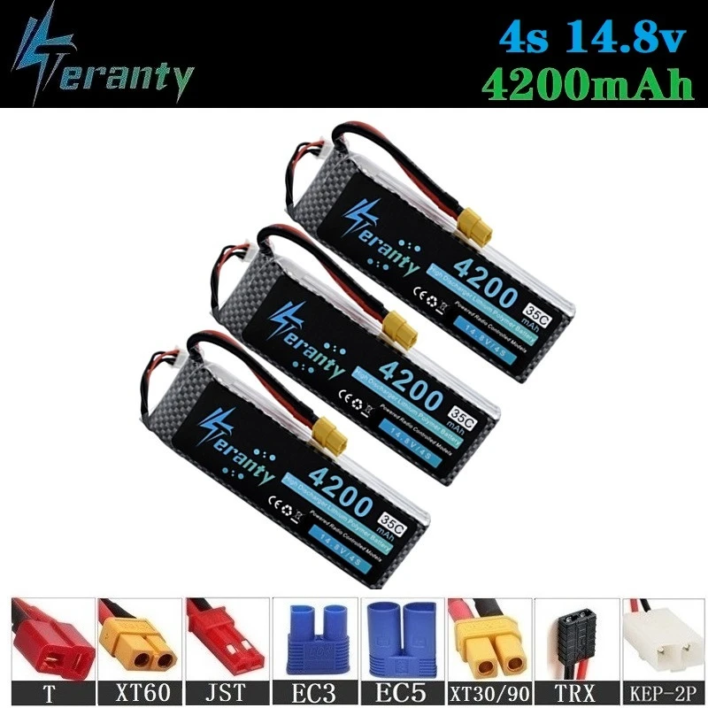 100% Ёмкость 4S 14 8 v 4200 мА/ч 35C LiPo Батарея для дрона с дистанционным управлением RC