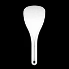 Кухонная белая пластиковая плоская рисовая лопатка, ложка для еды