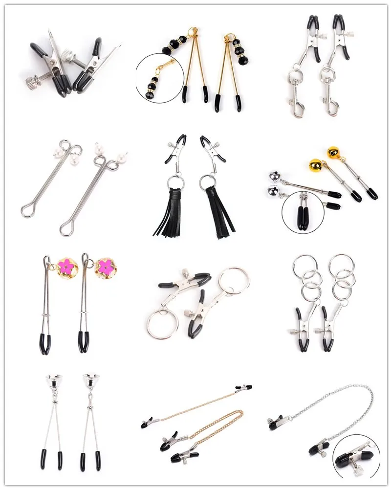1Pairs/1PCS Women Breast Nipple Clamps Clips Adult Fetish Flirting Teasing Sex Game Nippel Clamp Couple Pinzas Pezones Bdsm Toys