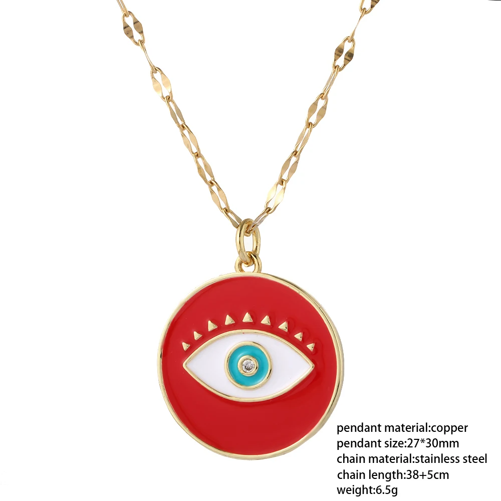 Boho Evil Bllue Eye Necklace for Women Men Snake All-seeing Collar Gold Pendant Long Chains Couple Punk | Украшения и аксессуары