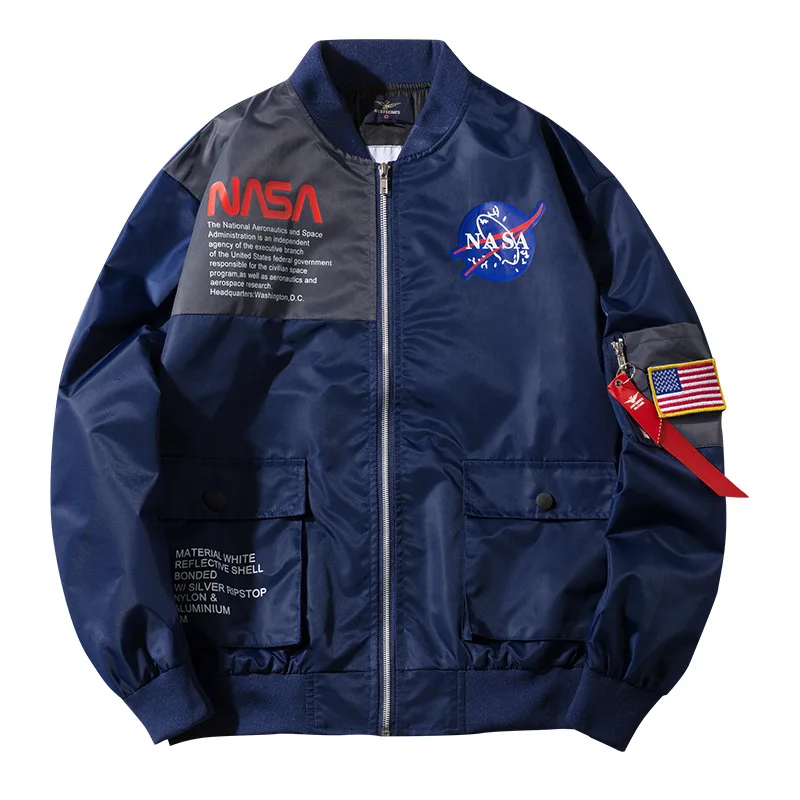 Зимняя мужская куртка бомбер 2019 повседневная бейсбольная на молнии в стиле