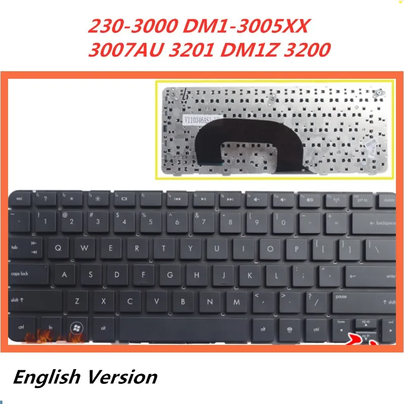 Английская клавиатура для ноутбука HP mini230-3000 3007AU 3201 DM1Z 3200 сменная Клавиатура |