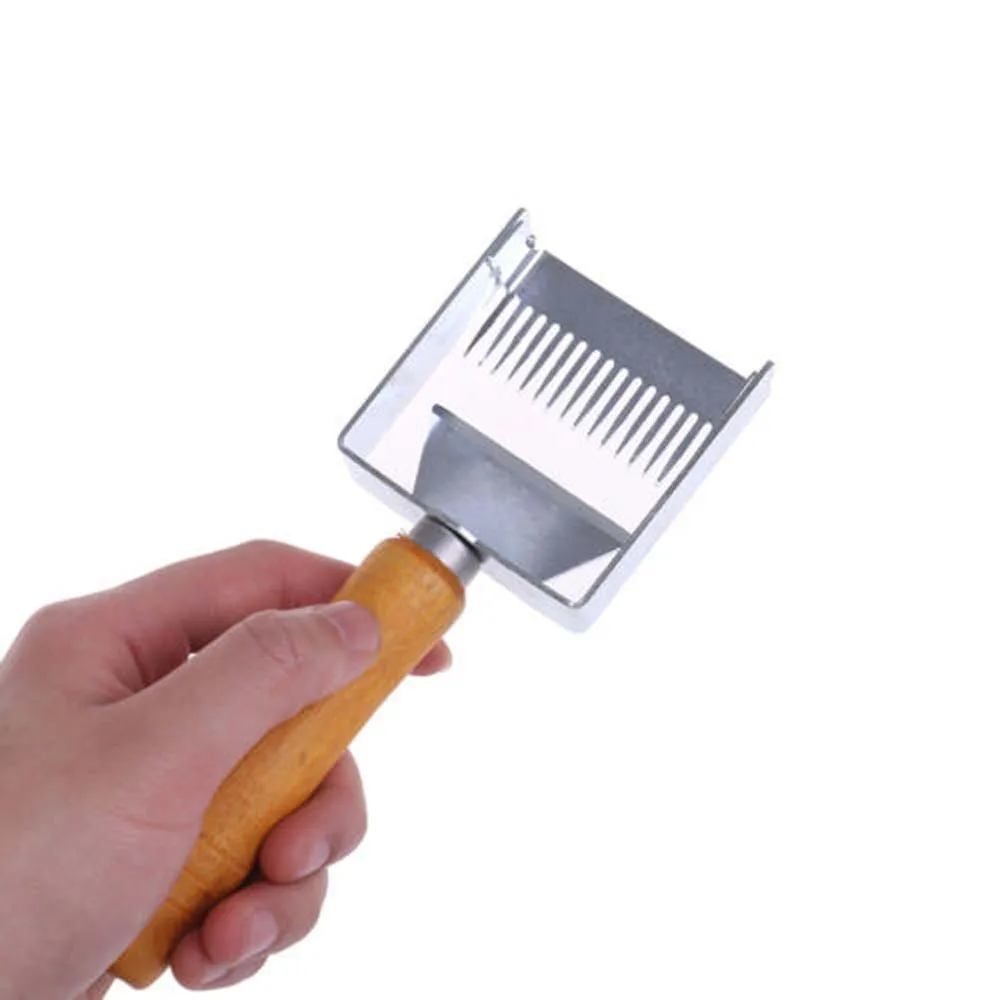 

Wooden Handle Needle Honey Knife Sparse Shovel Cutter Honey Scraper Bee Shovel Comb Bee Box Uncapping Fork Beekeeping Tools