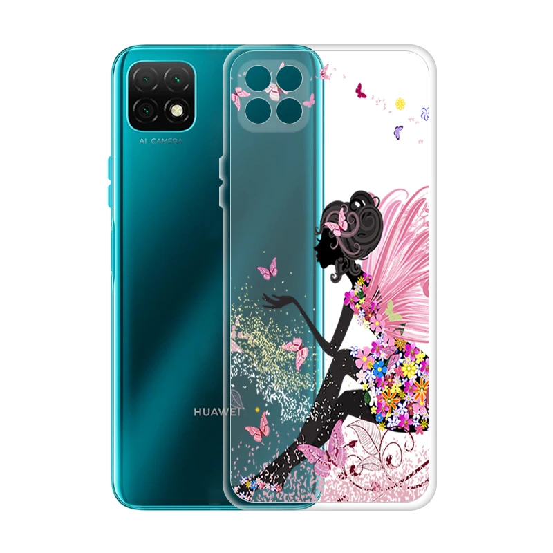for huawei nova y60 case clear silicone soft tpu shockproof phone cover for huawei novay60 funda capa cute cartoon free global shipping
