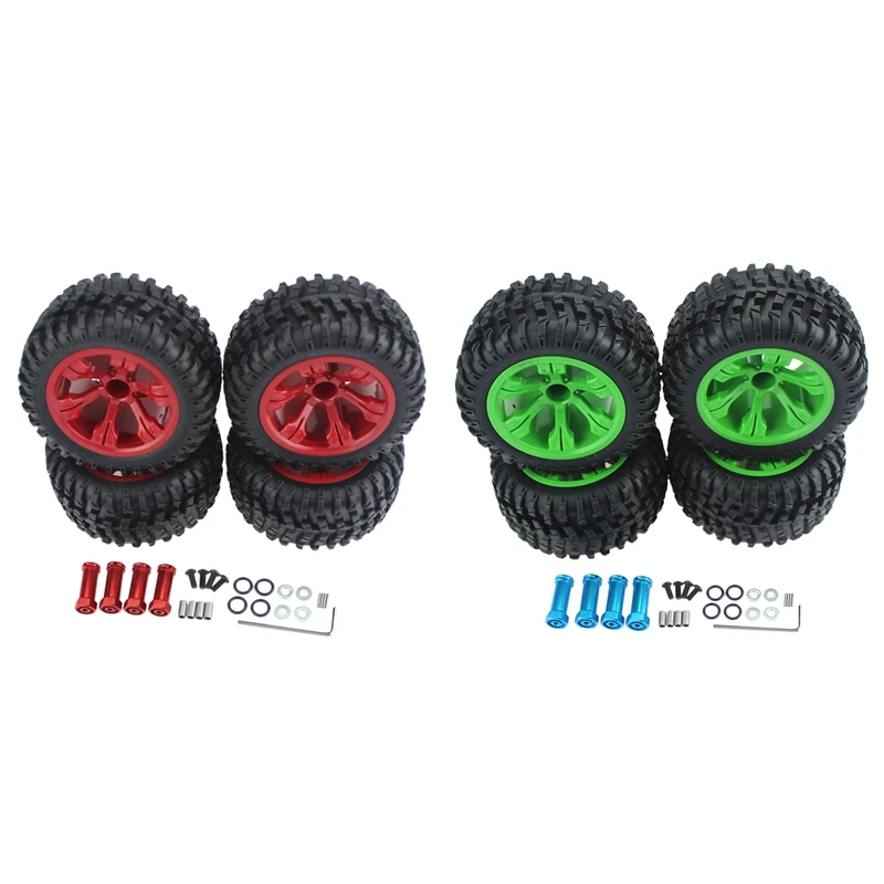 

for Wltoys 12428 144001 124019 RC Car Upgrade Parts Wheel Large Tire Widened Tyre with 12mm Lengthened Adapter