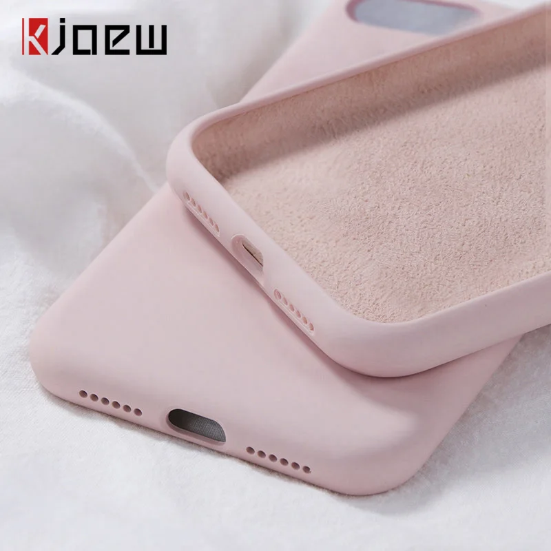 KJOEW силиконовый однотонный чехол для iPhone 11 Pro Max XR X карамельный цвет чехол для телефона s для iPhone 7 6 6S 8 Plus Мягкий чехол из ТПУ