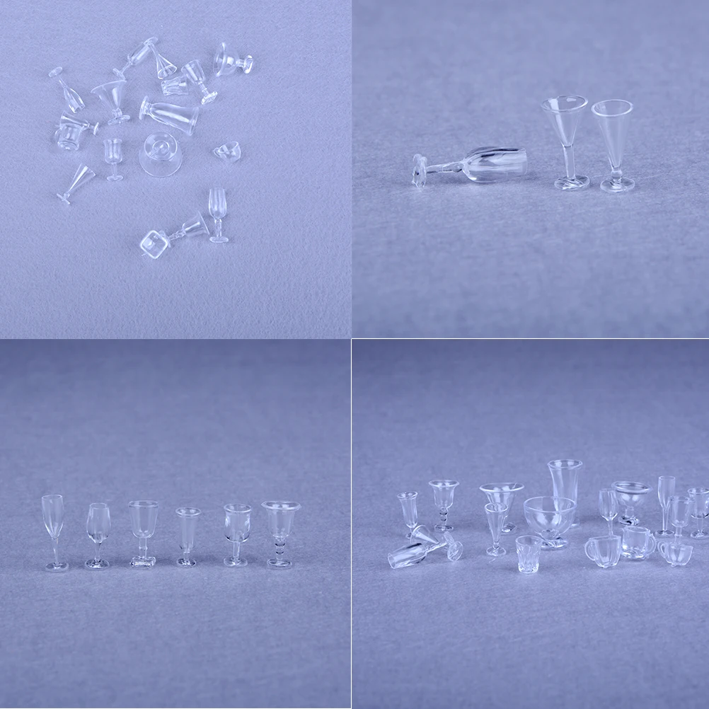 17 шт./компл. мини кукольный домик миниатюра напиток чашки мороженого Набор Модель